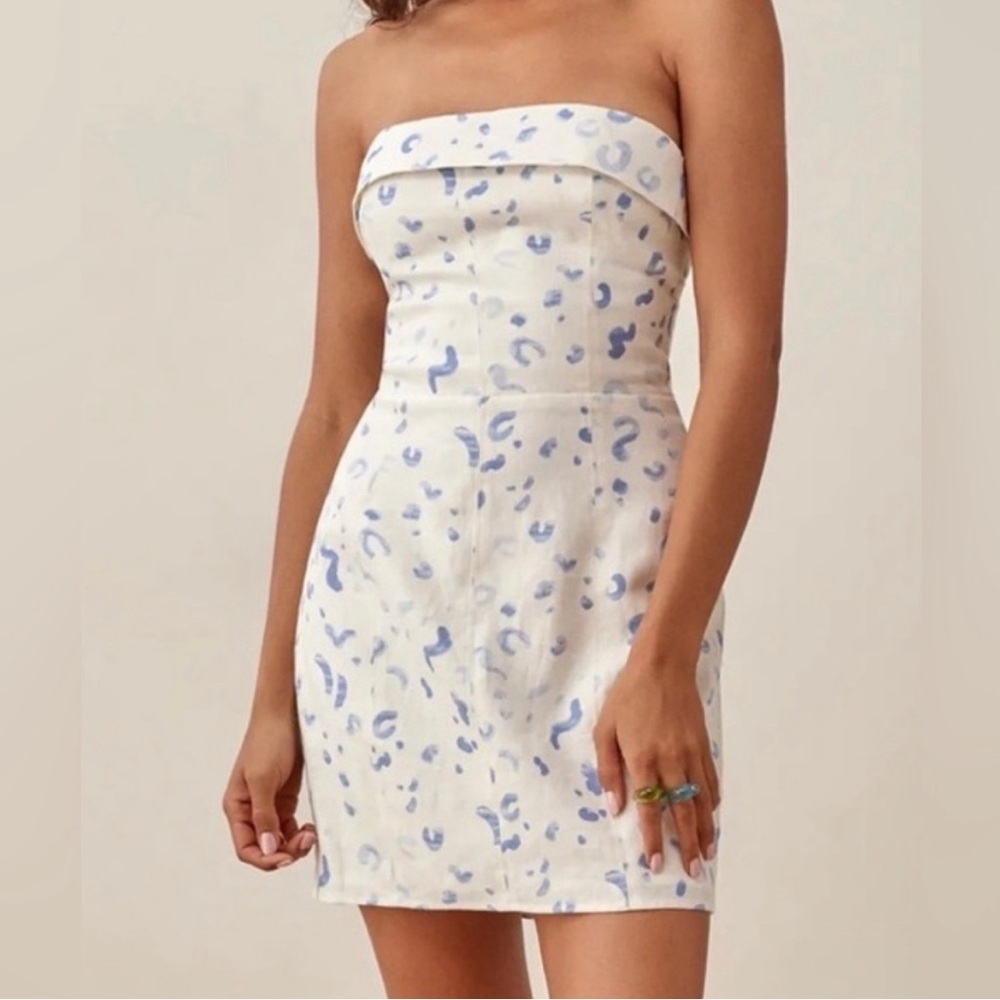 Reformation Madilyn Linen Dress, size 8. New with tags